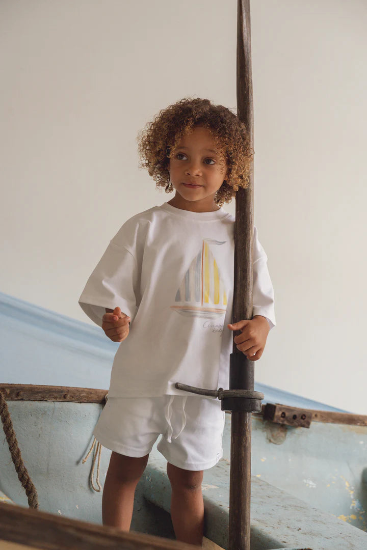 T-shirt & Shorts Set | Sailboat