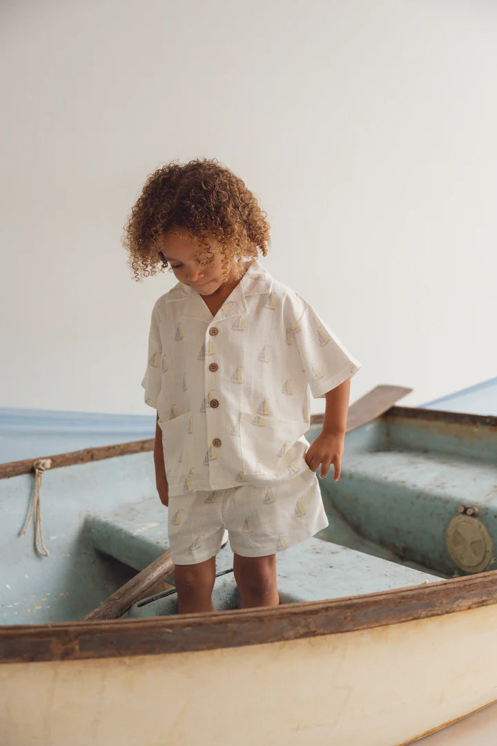 Linen Shirt | Sailboat
