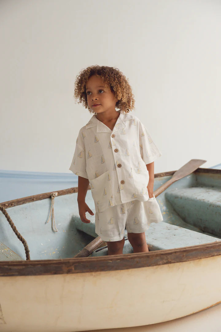 Linen Shirt | Sailboat