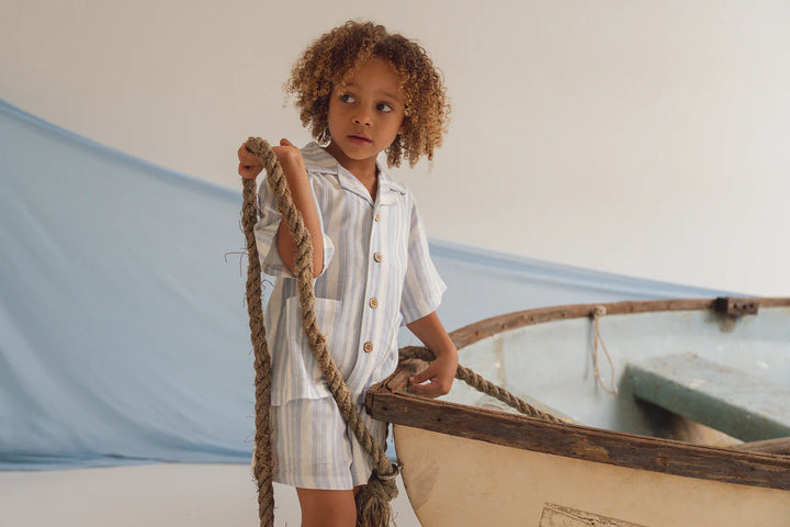 Linen Shirt | Blue Summer