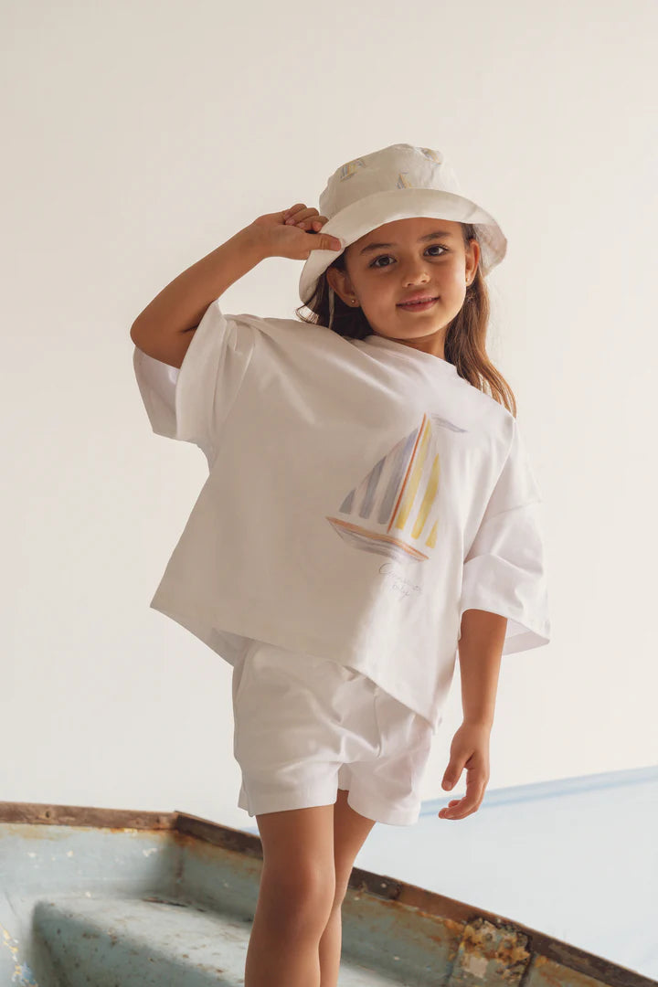 T-shirt & Shorts Set | Sailboat