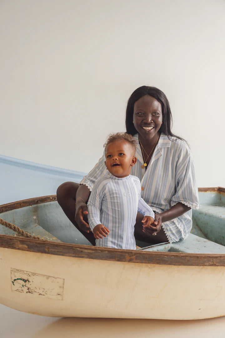 Rashie Romper | Blue Summer