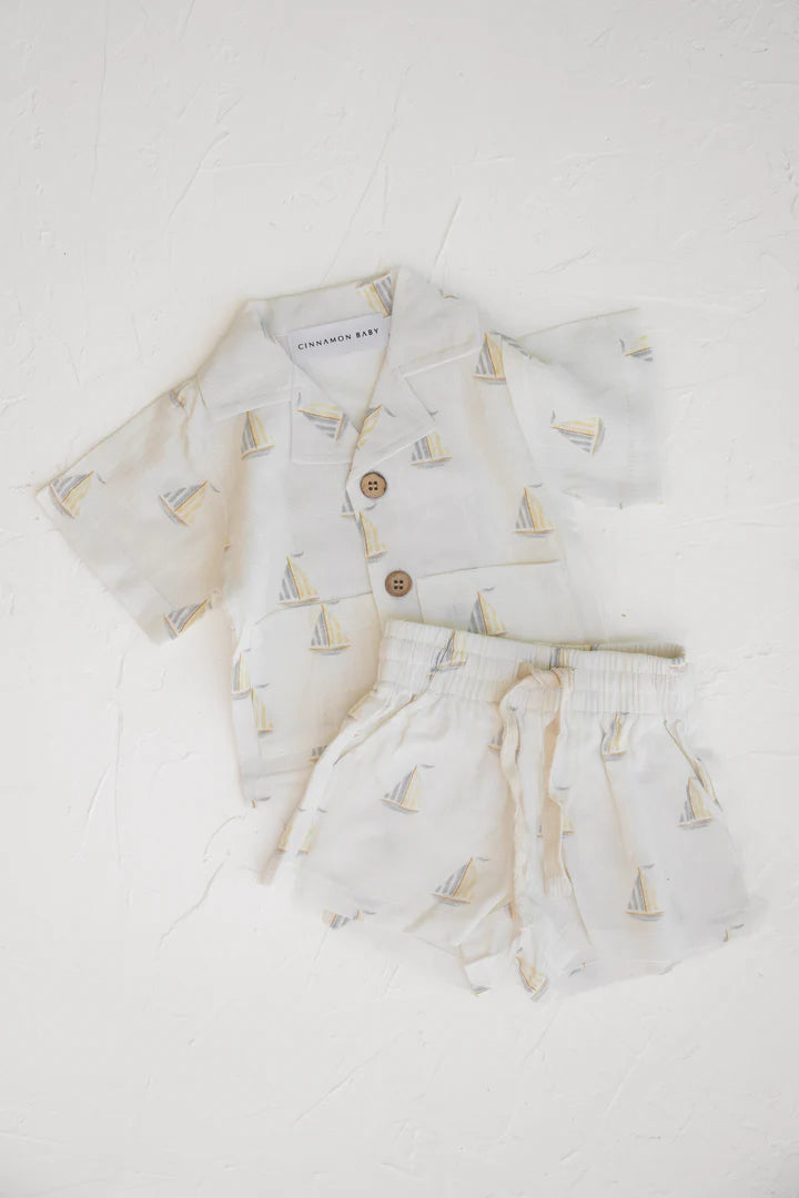 Linen Shirt | Sailboat