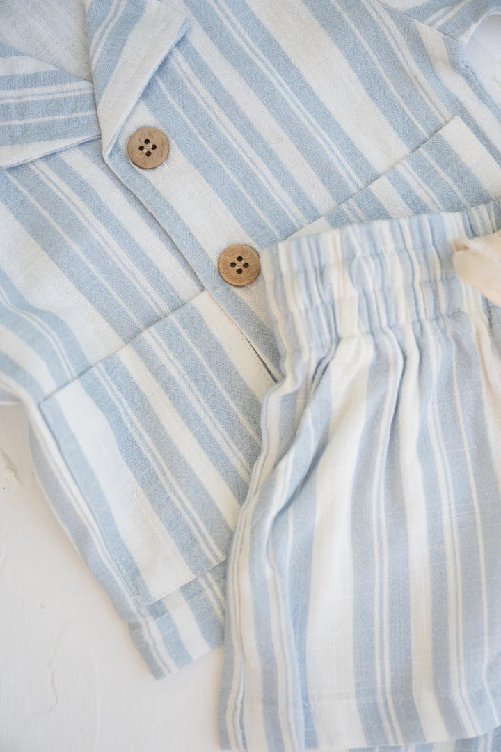 Linen Shirt | Blue Summer