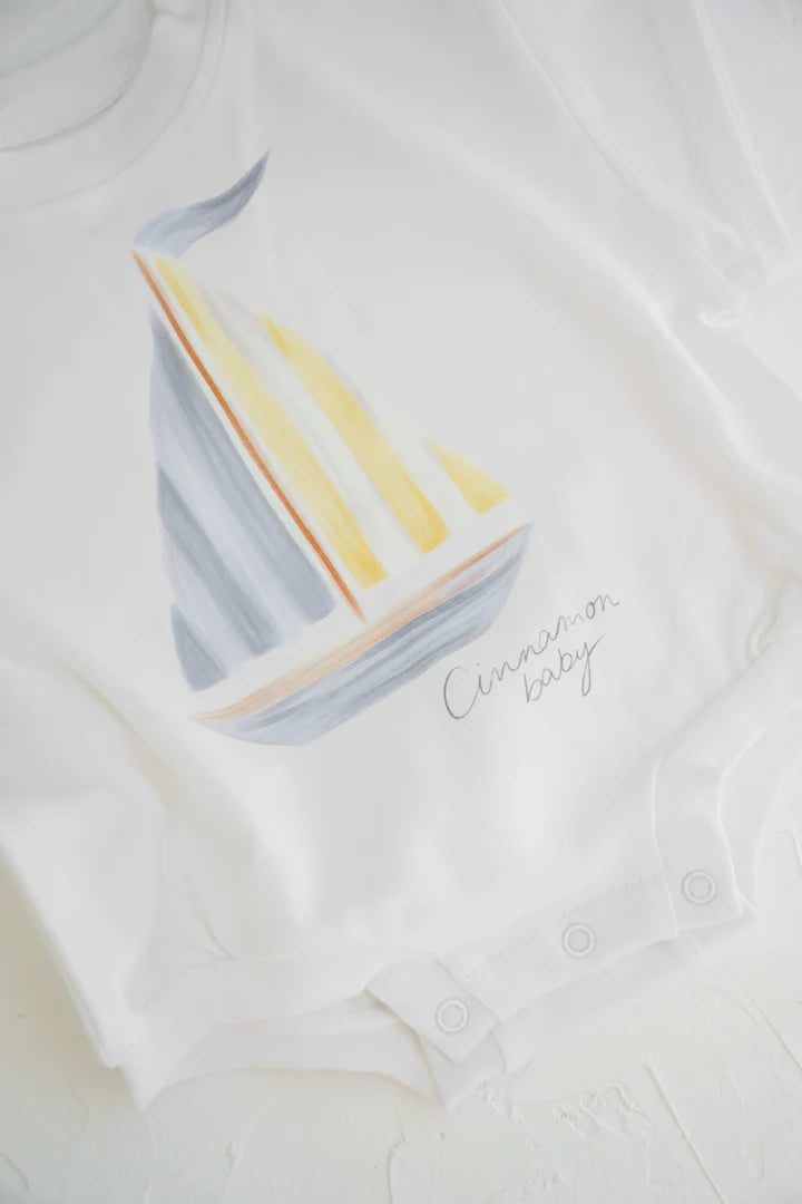 T-shirt Romper | Sailboat
