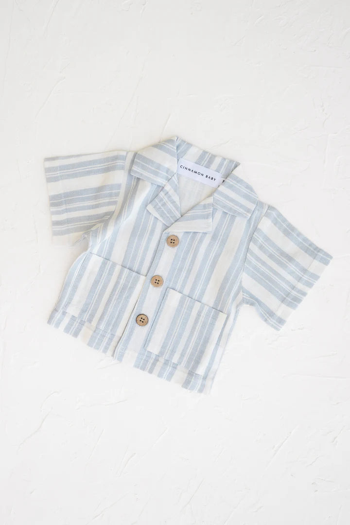 Linen Shirt | Blue Summer