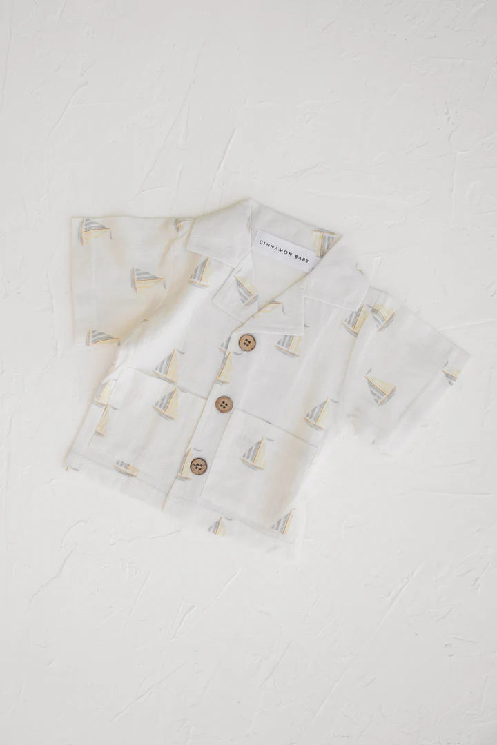 Linen Shirt | Sailboat