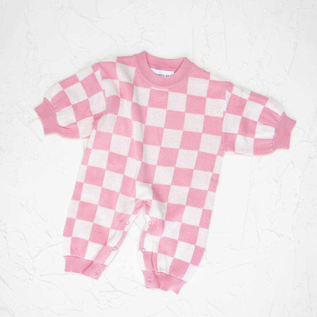 Lounge Suit | Knitted - Baby Pink