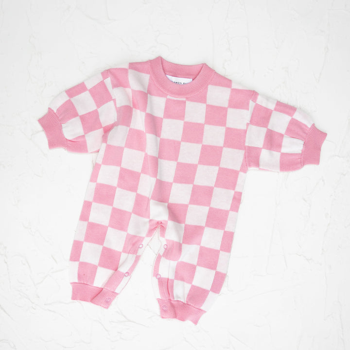 Lounge Suit | Knitted - Baby Pink