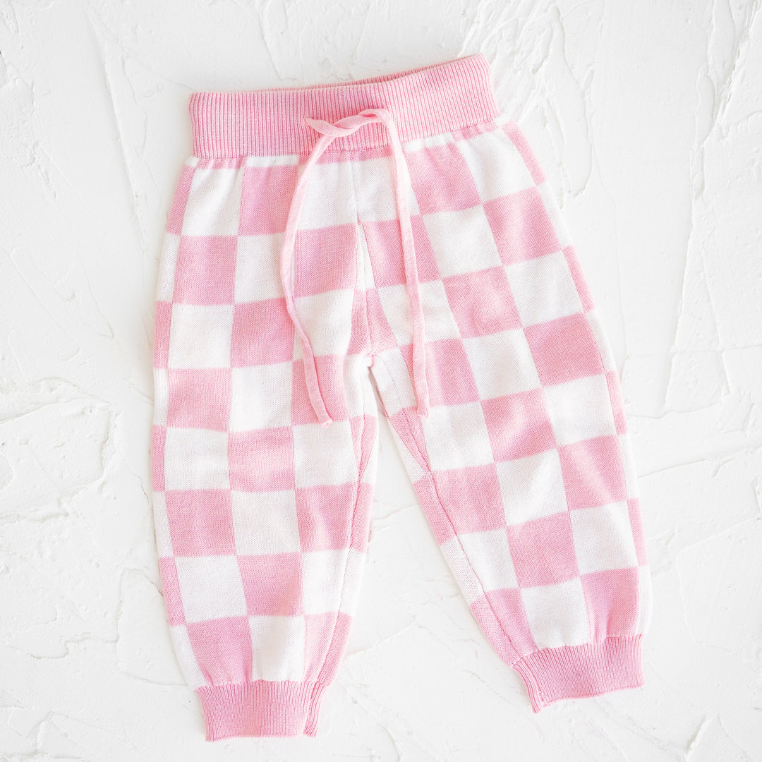 Pants | Knit - Baby Pink