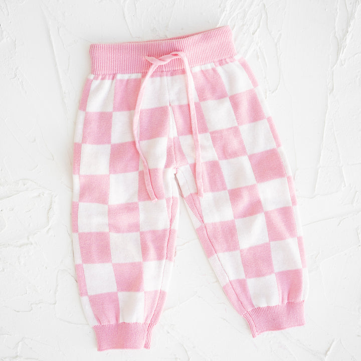 Pants | Knit - Baby Pink