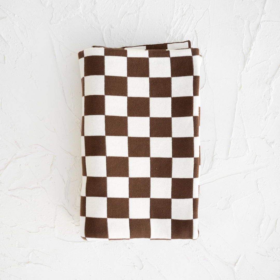 Blanket | Knitted - Chocolate 