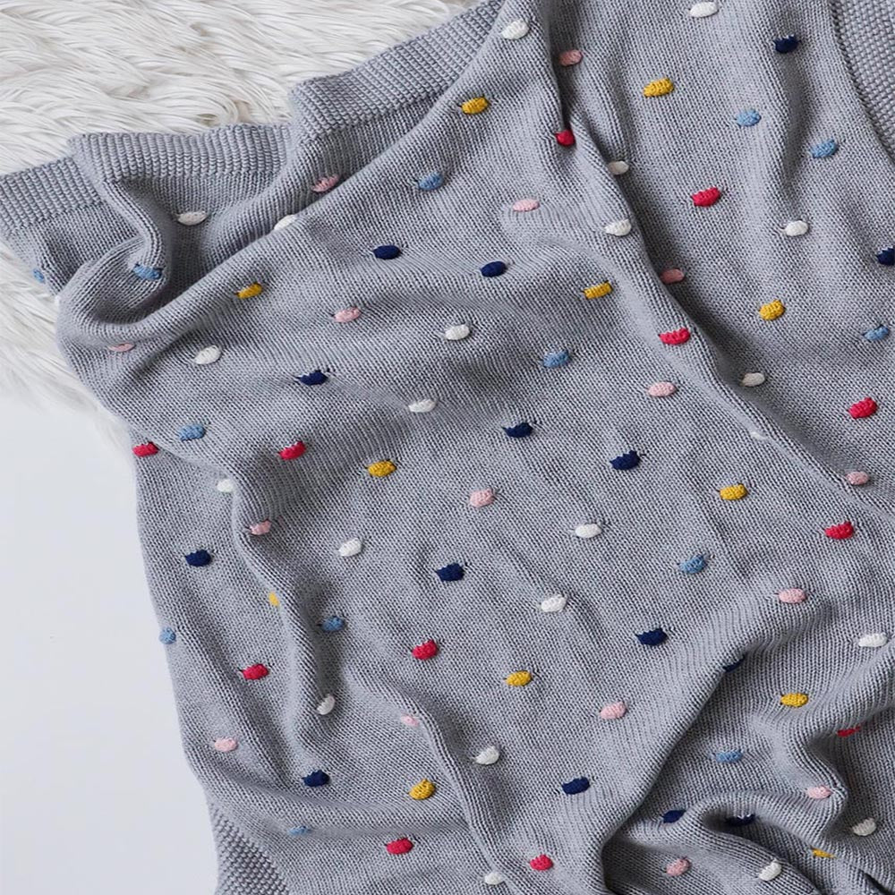 Blanket | Knit - Confetti Grey
