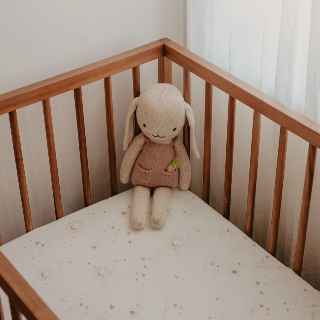 Cot | Fitted Sheet/Change Pad Cover | Organic - Constellation