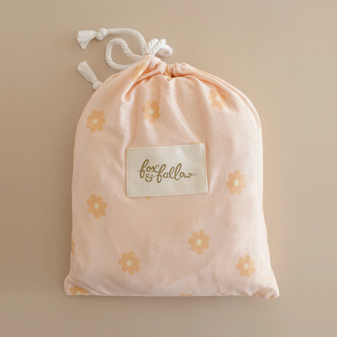 Cot | Fitted Sheet/Change Pad Cover | Organic - Daisy Chain