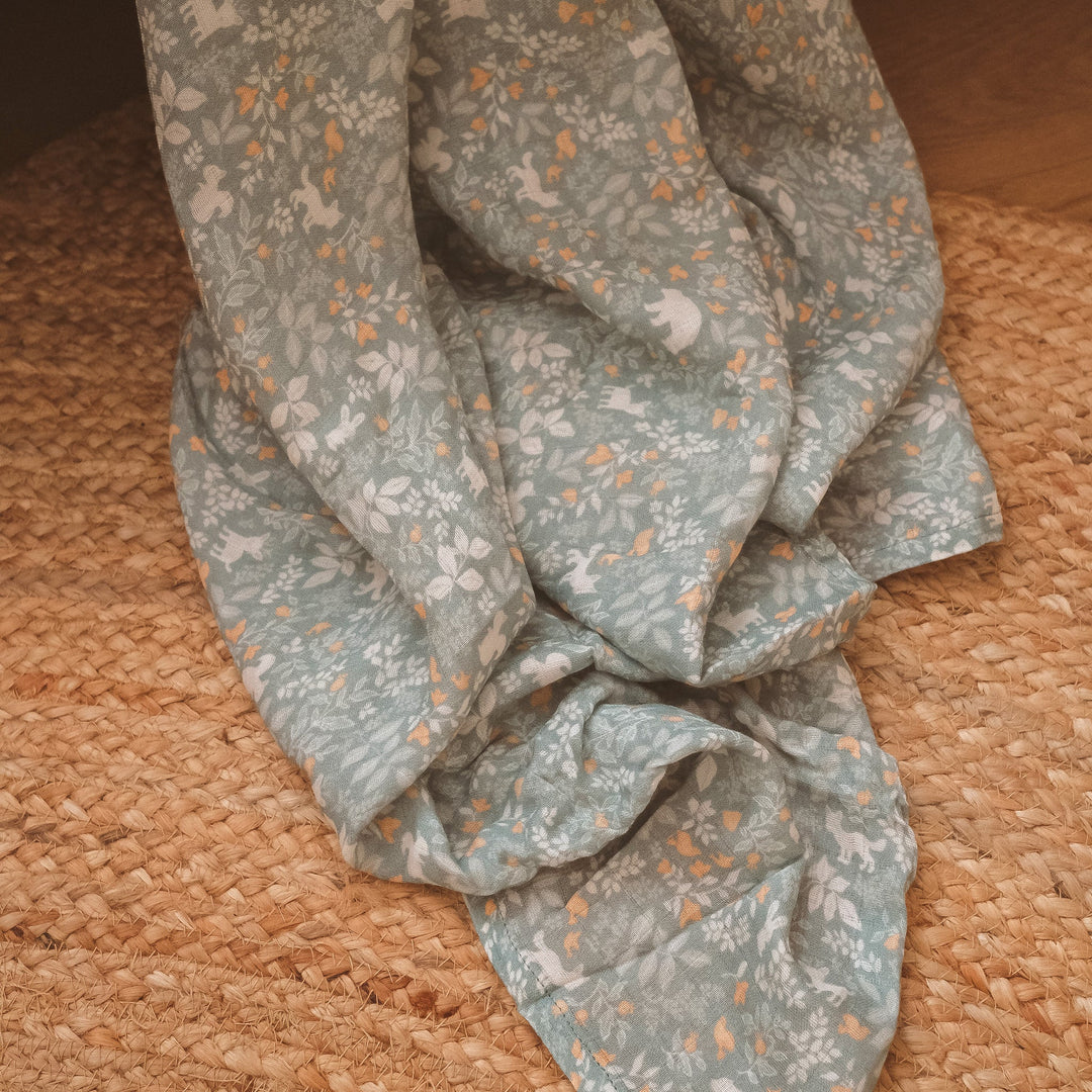 Swaddle | Organic - Forest Friends Sage