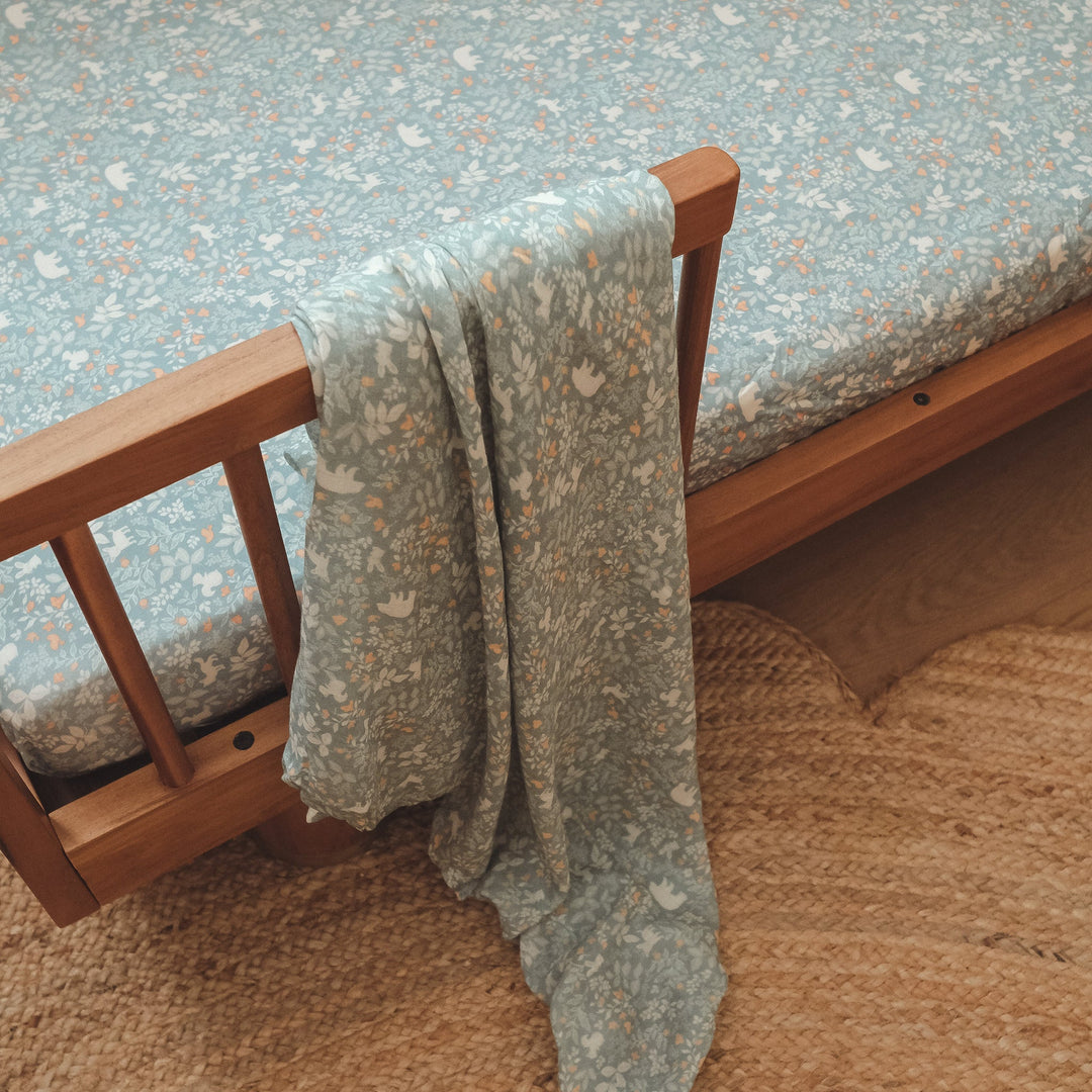 Swaddle | Organic - Forest Friends Sage