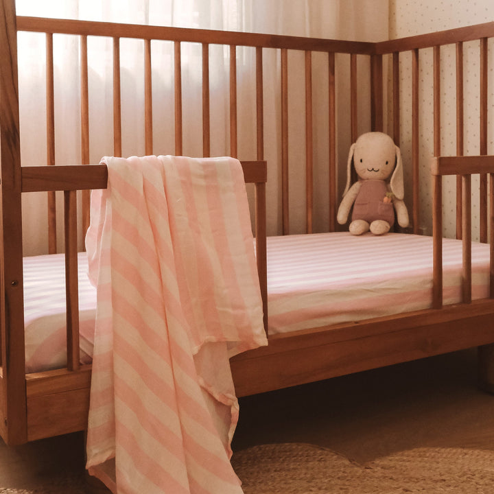 Swaddle | Organic - Petal Stripe