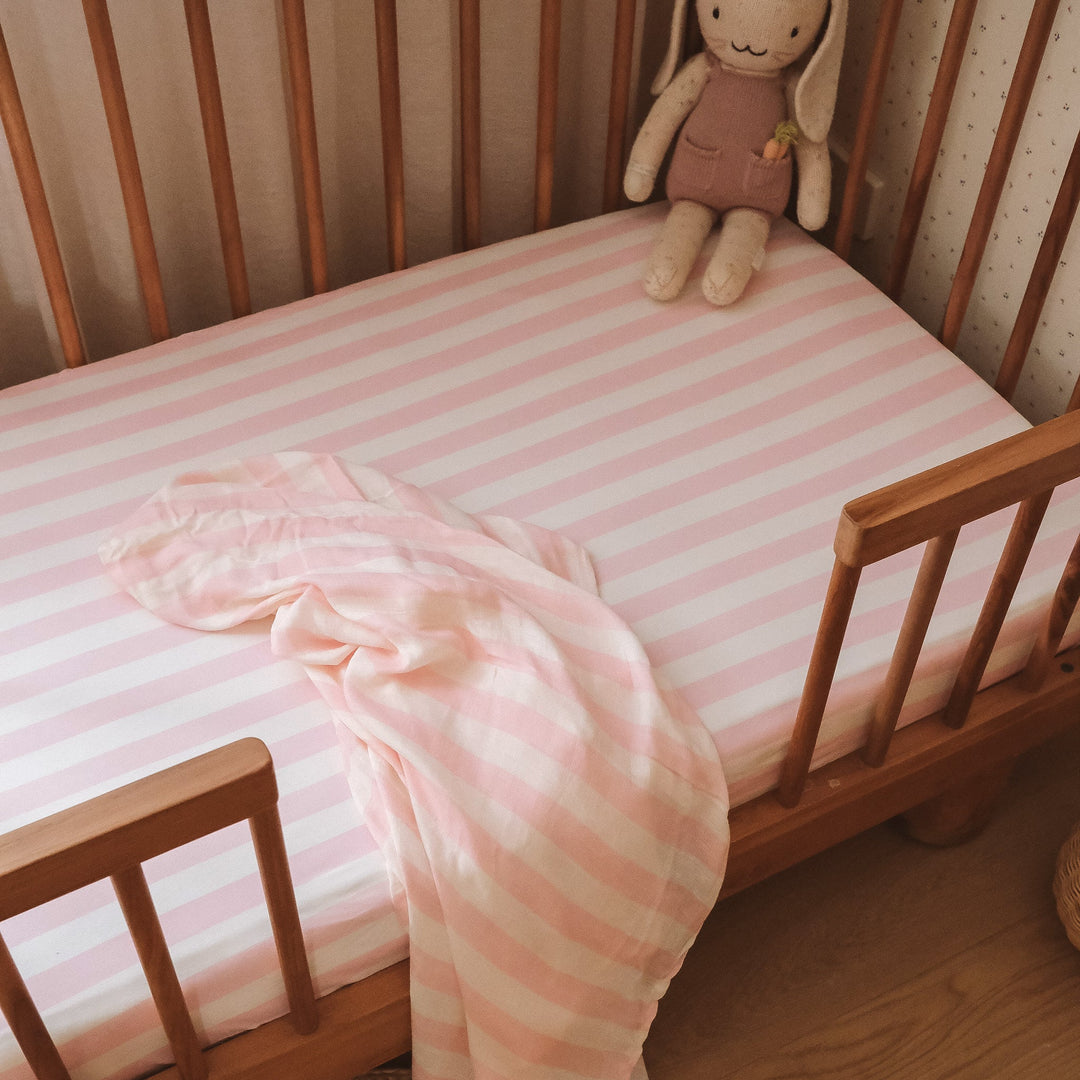 Swaddle | Organic - Petal Stripe