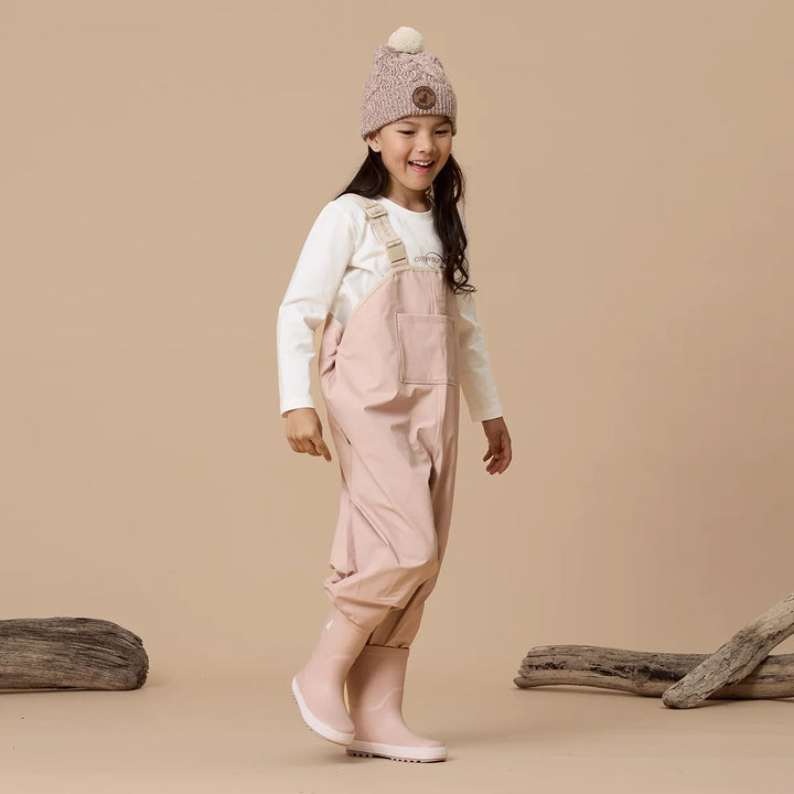 Crywolf Rain Overalls | Dusty Pink