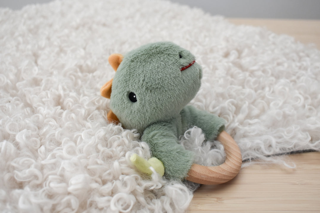 Snuggle Buddy - Minty Dinosaur Ring
