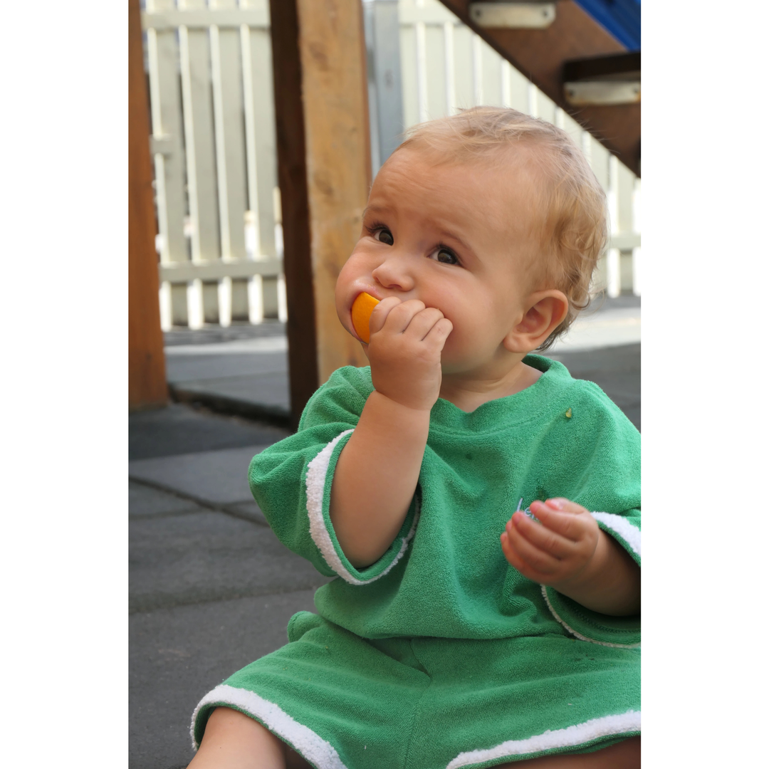 Terry Towelling Set - Green