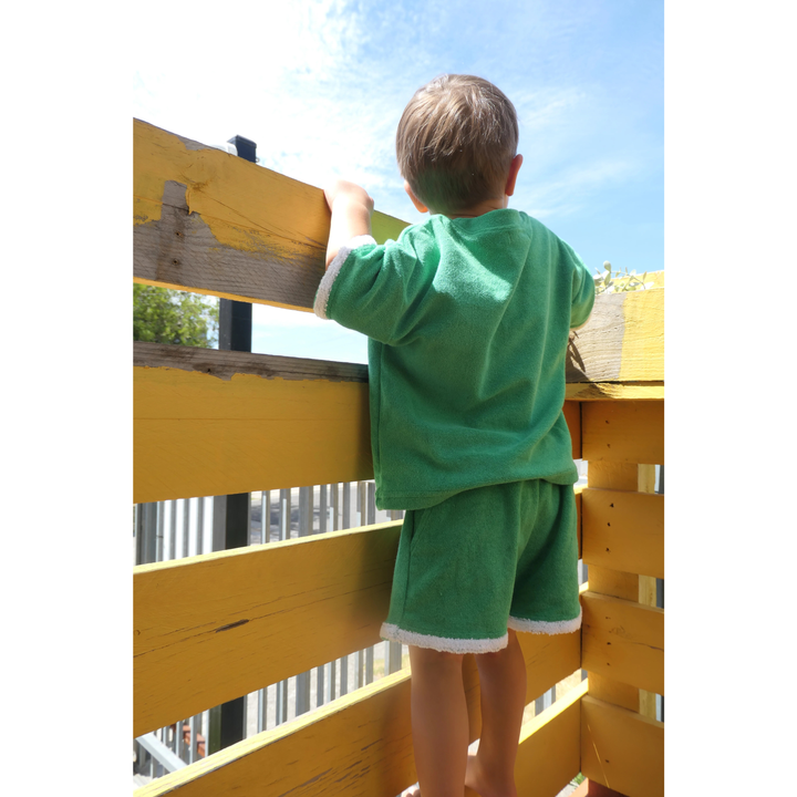 Terry Towelling Set - Green