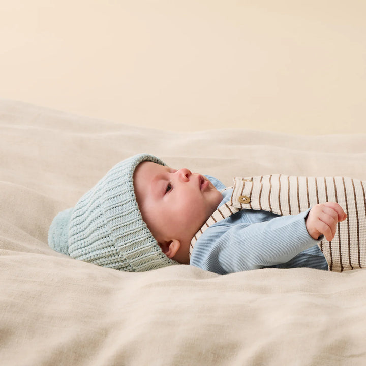 Beanie | Organic Knitted - Cloud Blue