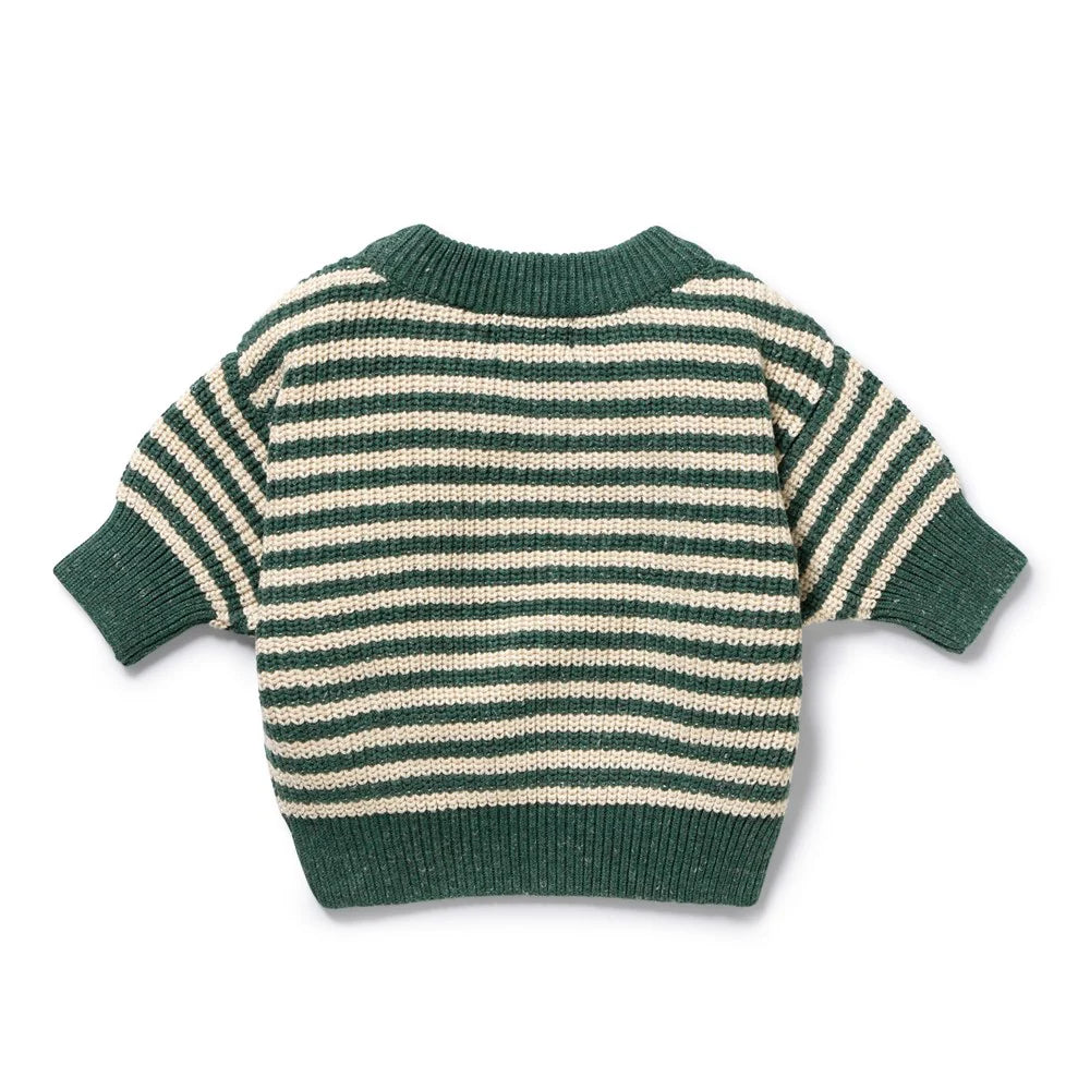 Jumper | Organic Knitted - Clover Stripe