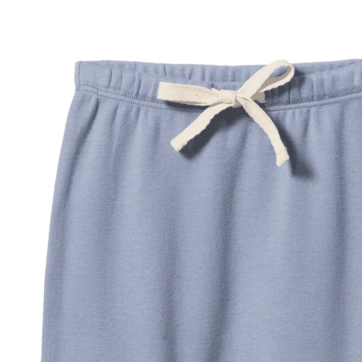 Pants | Cotton Drawstring - Dusky Blue