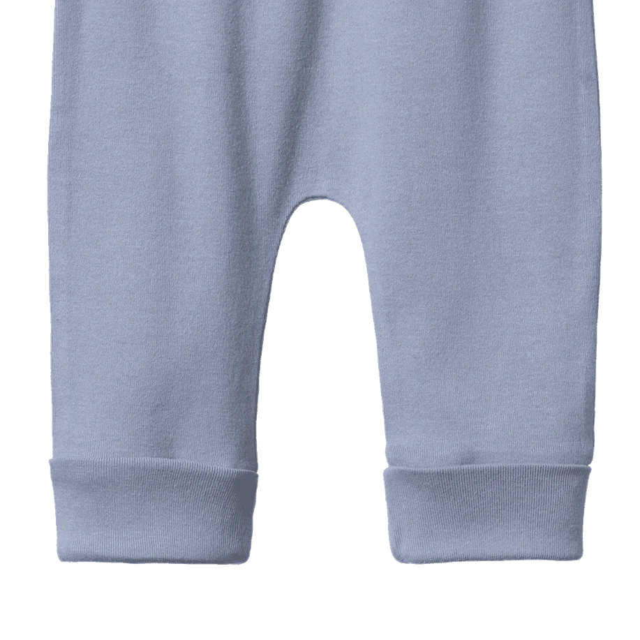 Pants | Cotton Drawstring - Dusky Blue