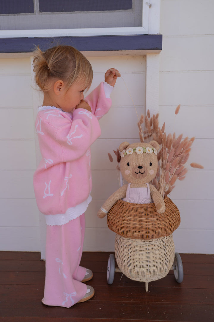 Knit Set | Milk bows