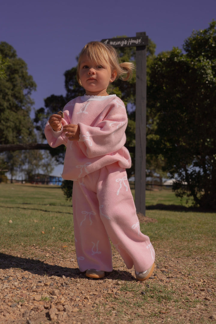 Knit Set | Milk bows