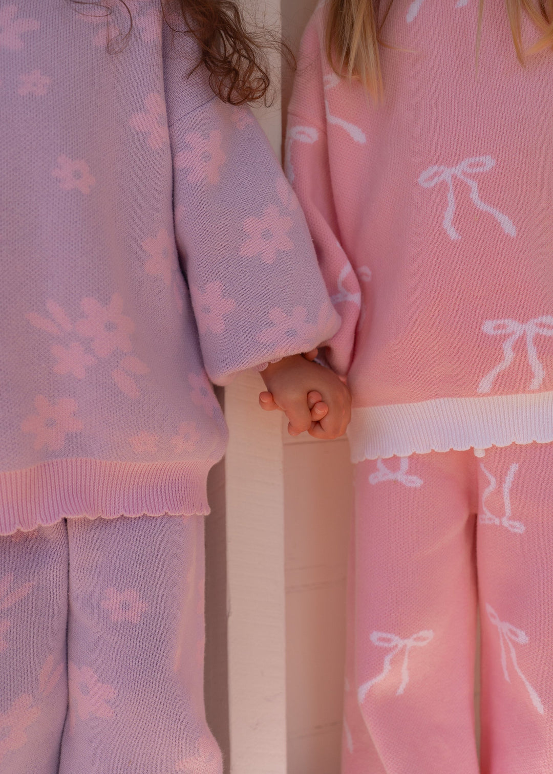 Knit Set | Daisy Pastel Lilac Floral