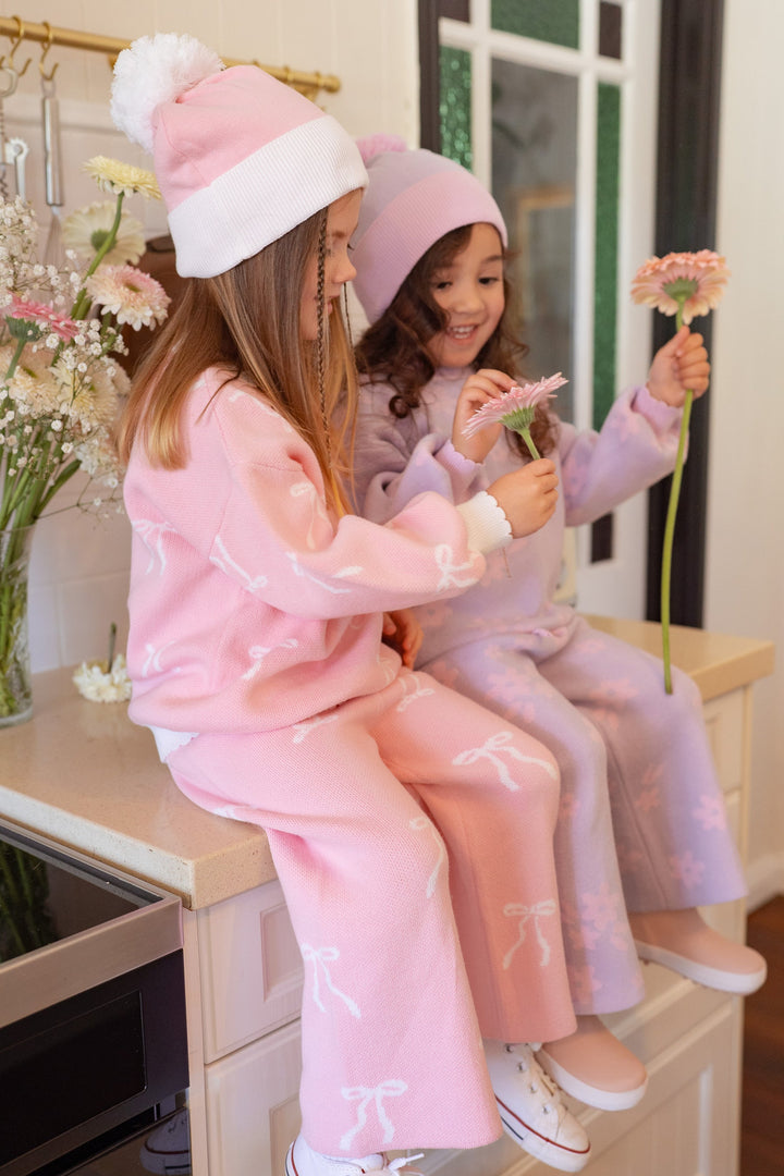 Knit Set | Milk bows