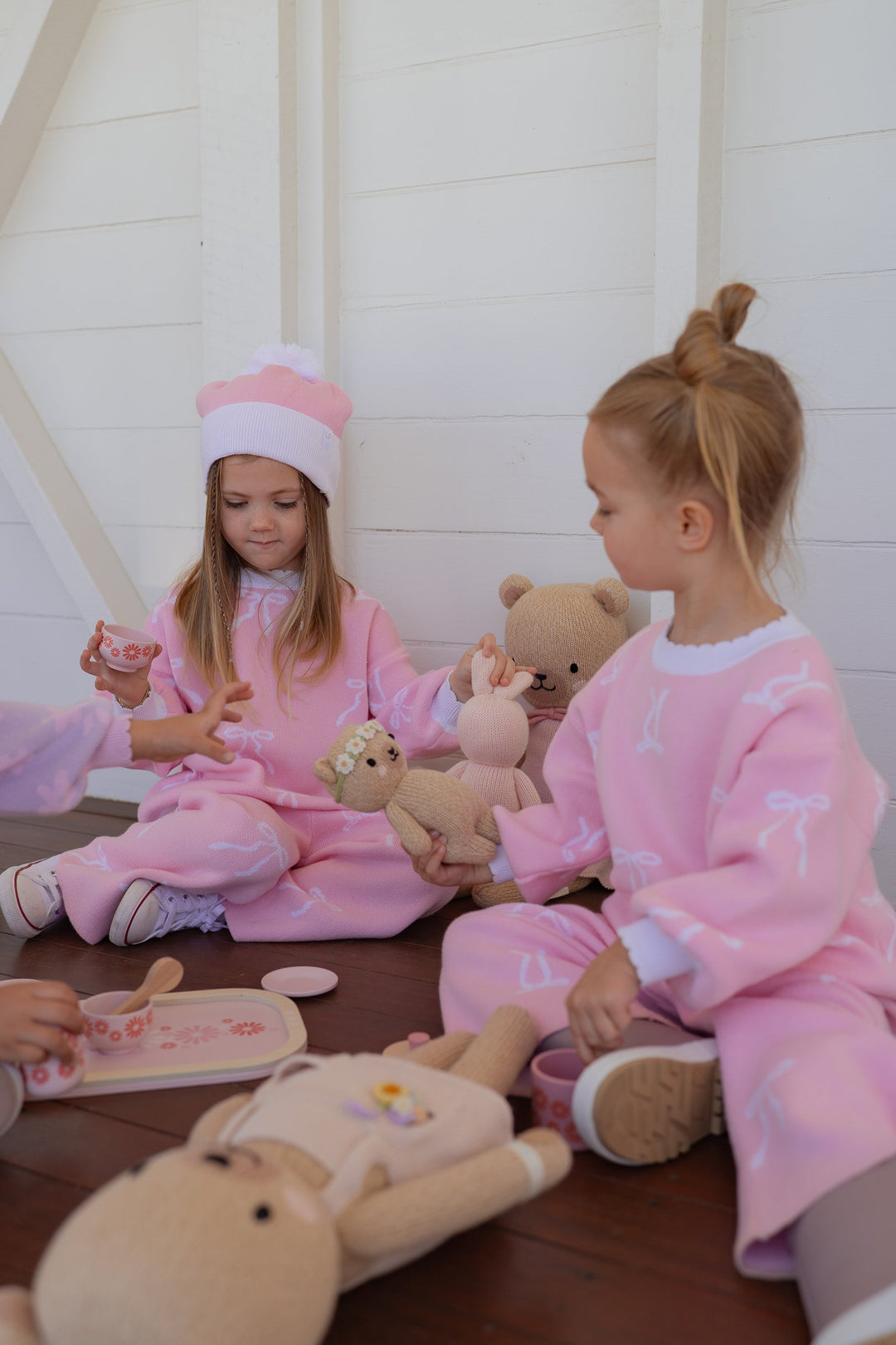 Knit Set | Milk bows