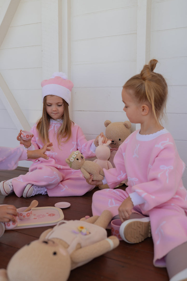 Knit Set | Milk bows