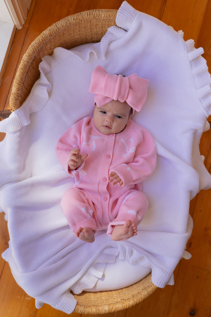 Knit Classic Romper | Milk Bows
