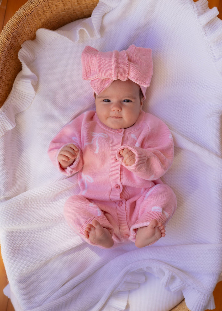 Knit Classic Romper | Milk Bows