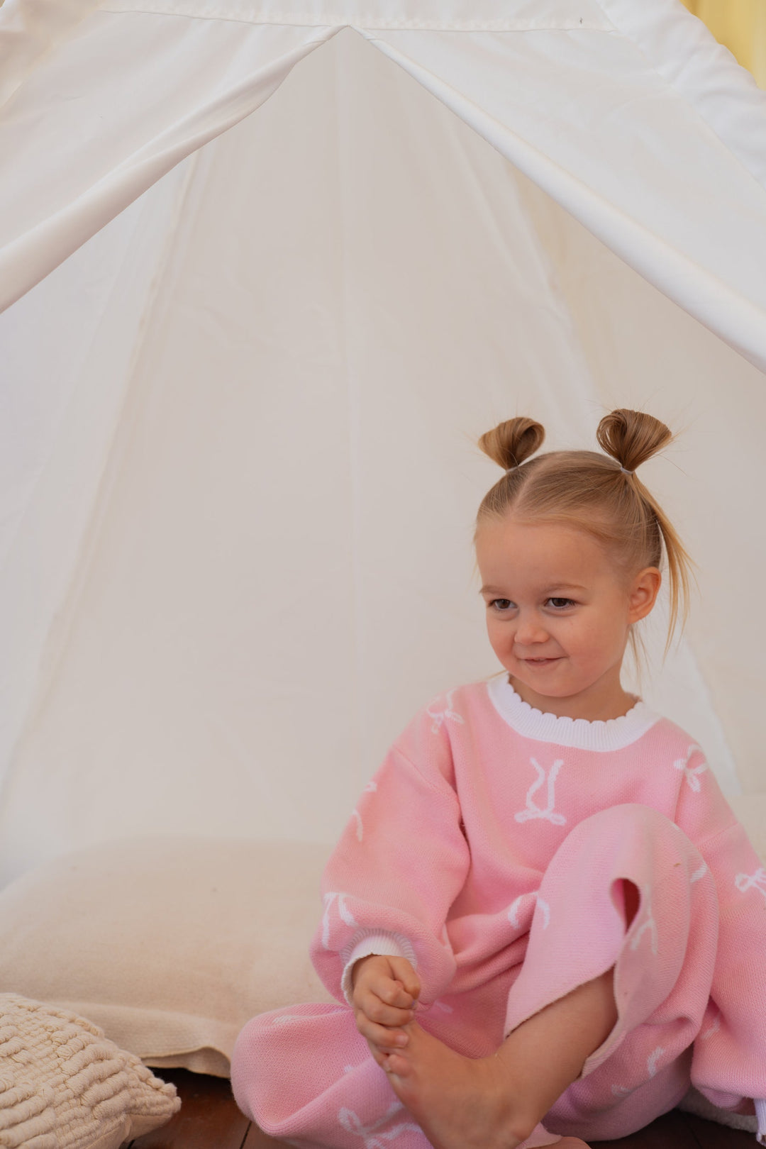 Knit Set | Milk bows