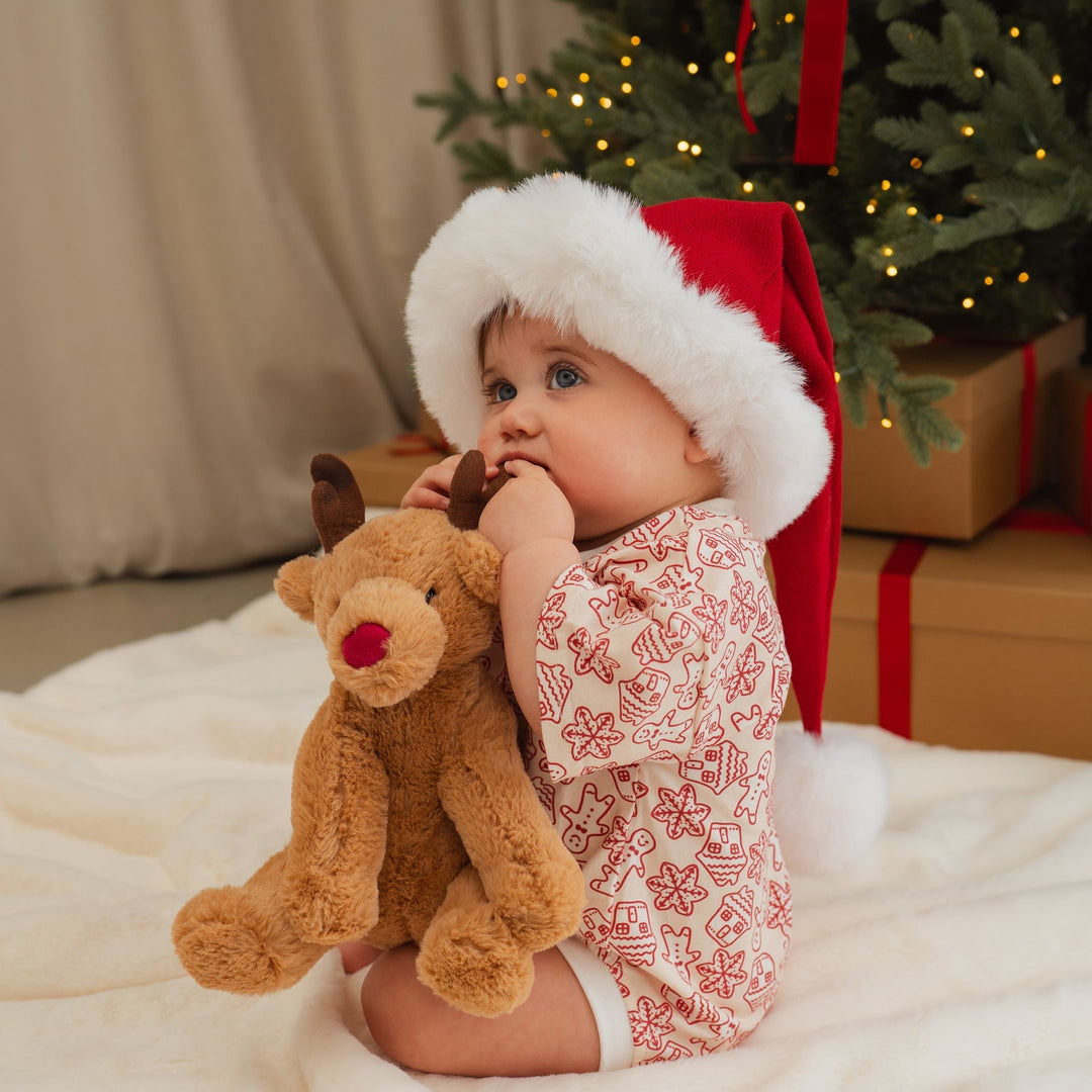 Knit Santa Hat | Rudolph Red