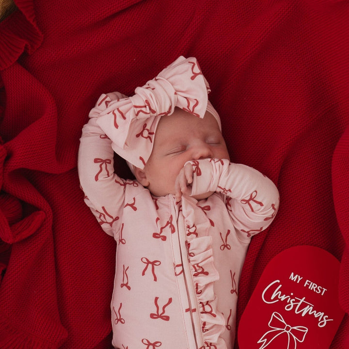 Oversized Topknot | Red Bows