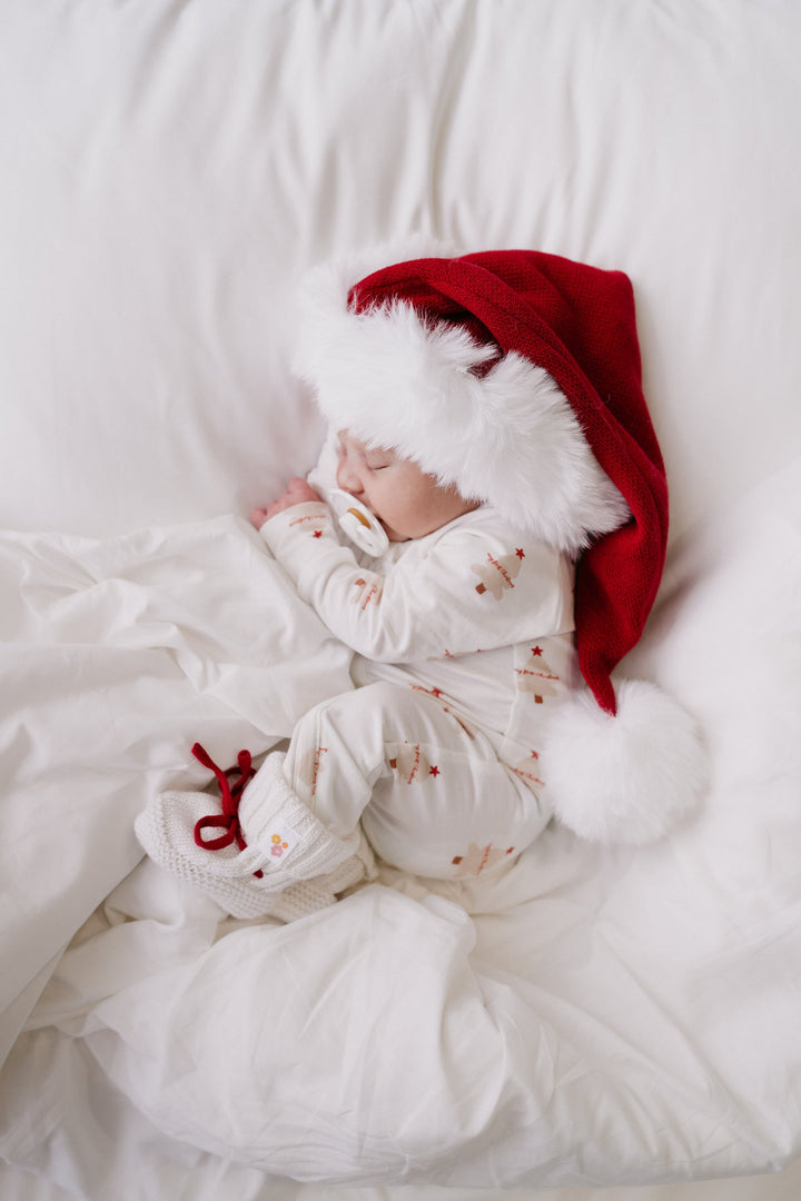 Knit Santa Hat | Rudolph Red