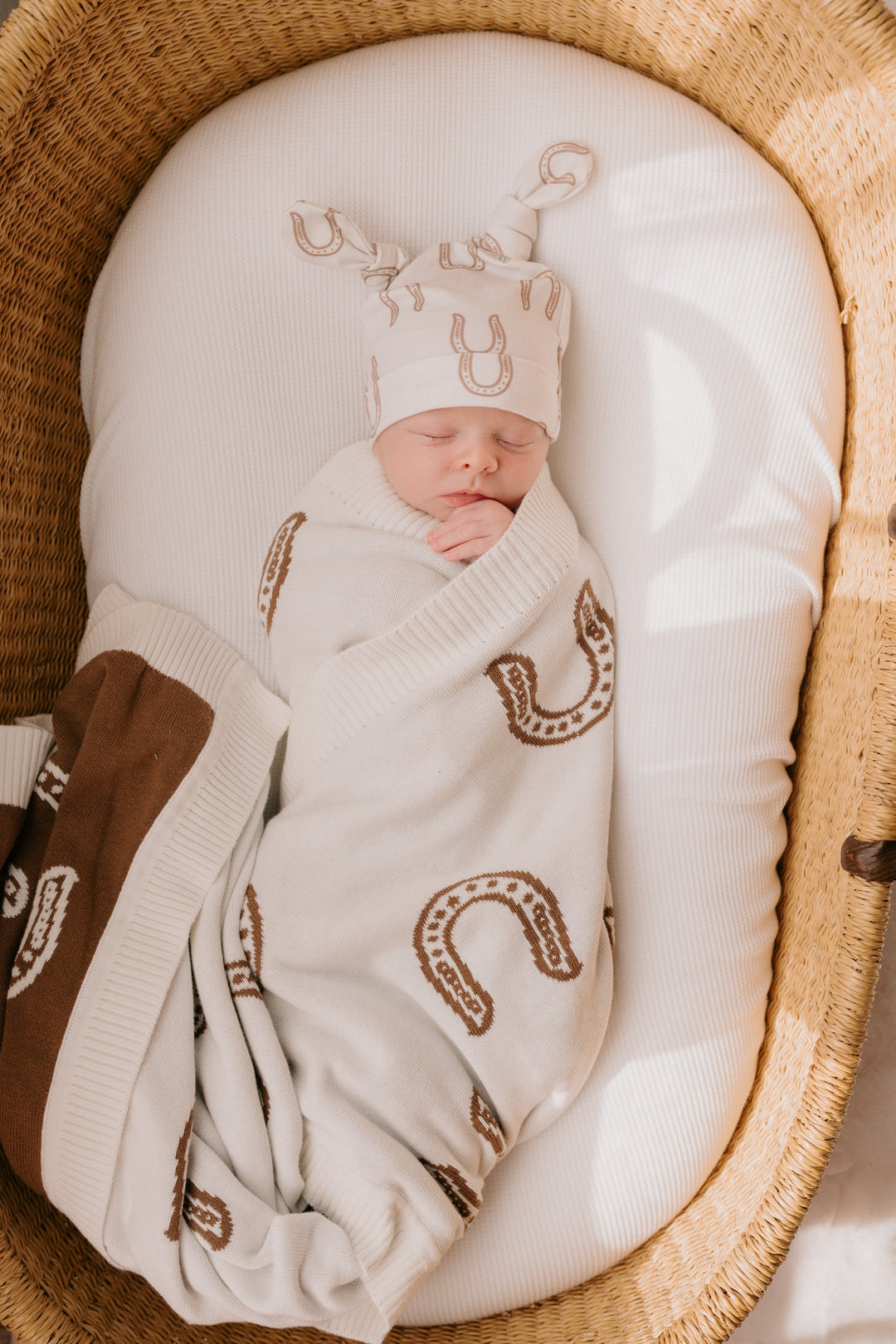 Knit Blanket | Western Horse Shoe