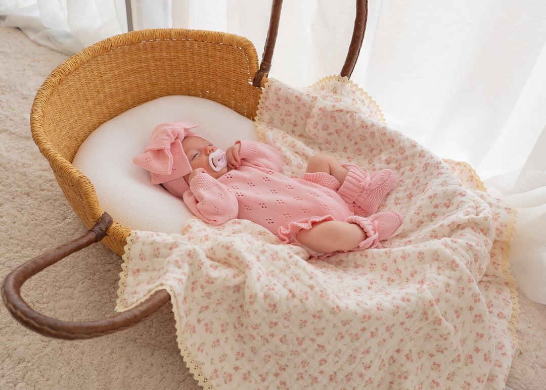 Gauze Lace Blanket | Paisley Peony