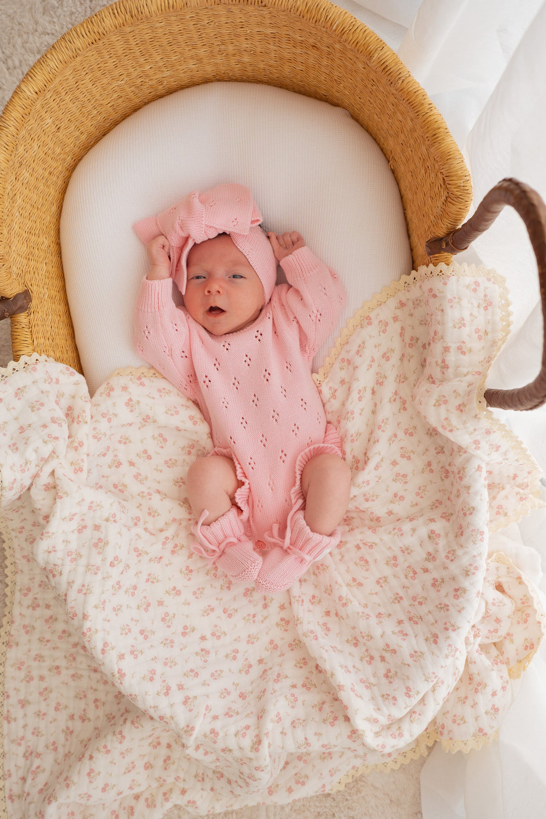 Gauze Lace Blanket | Paisley Peony