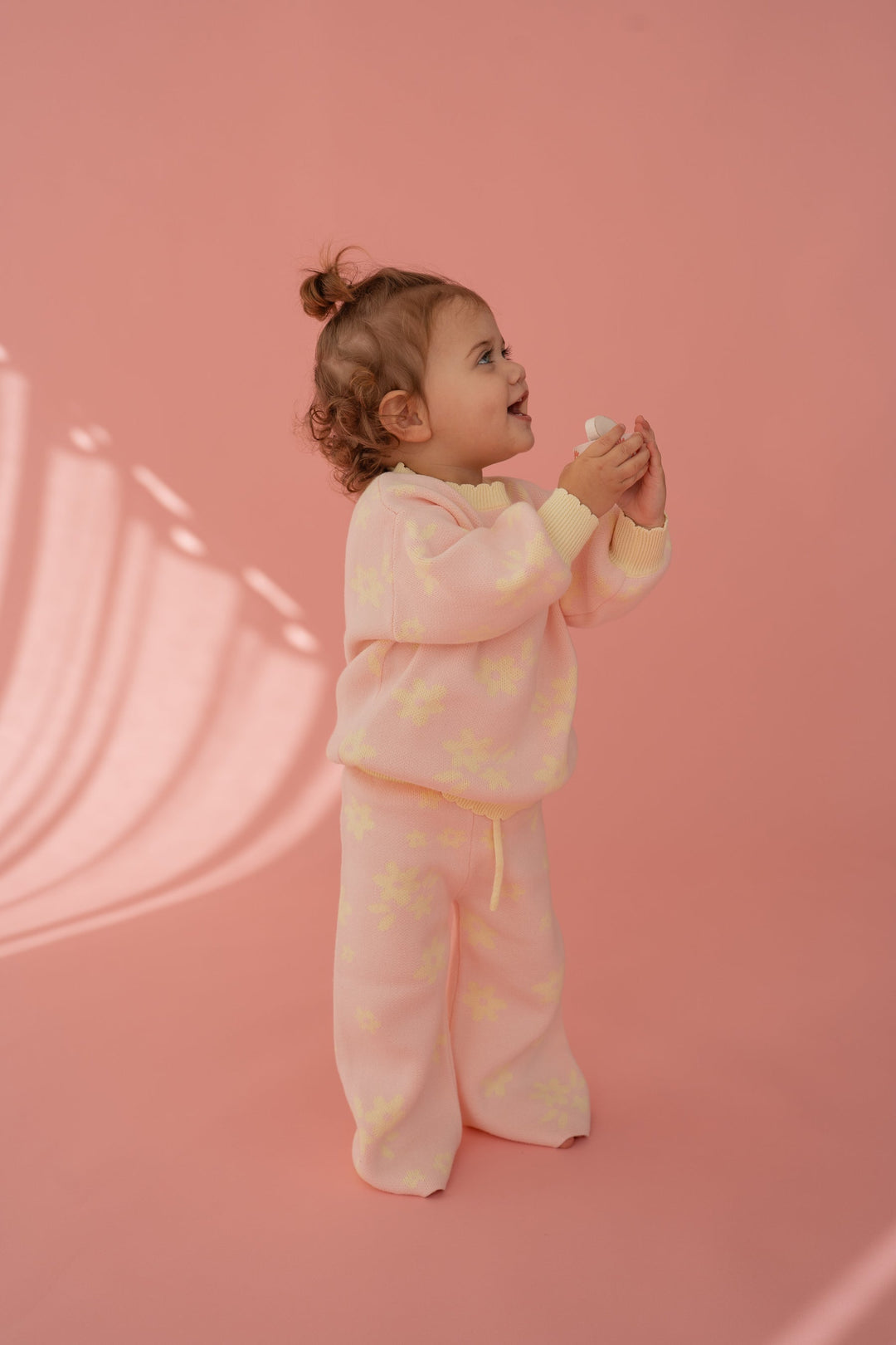 Knit Set | Daisy Floral Lemon