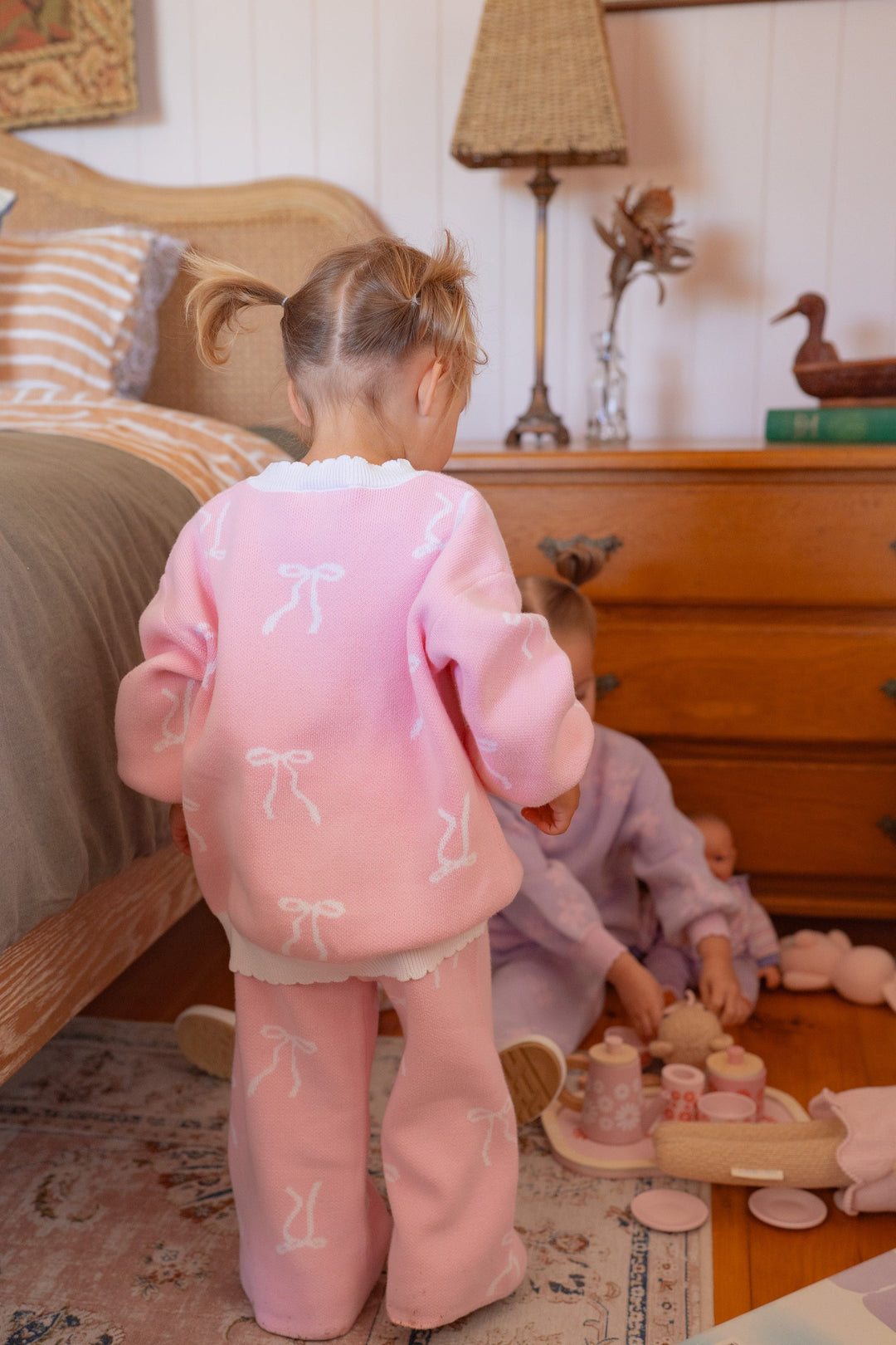 Knit Set | Milk bows