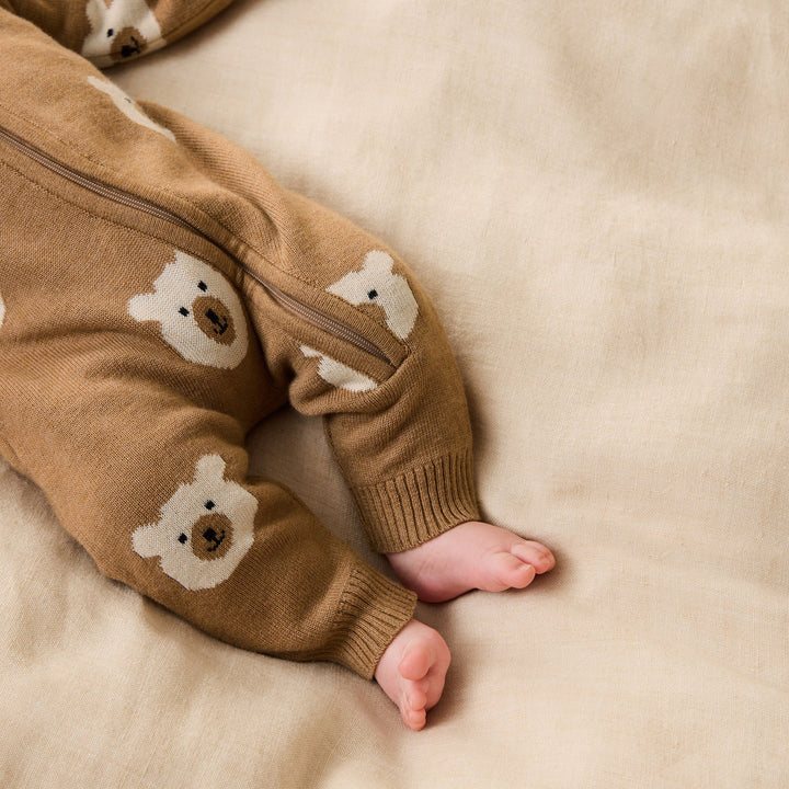 Growsuit | Organic Knitted - Beary Cute