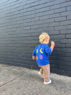 Pants | Linen Racer Stripe - Purple